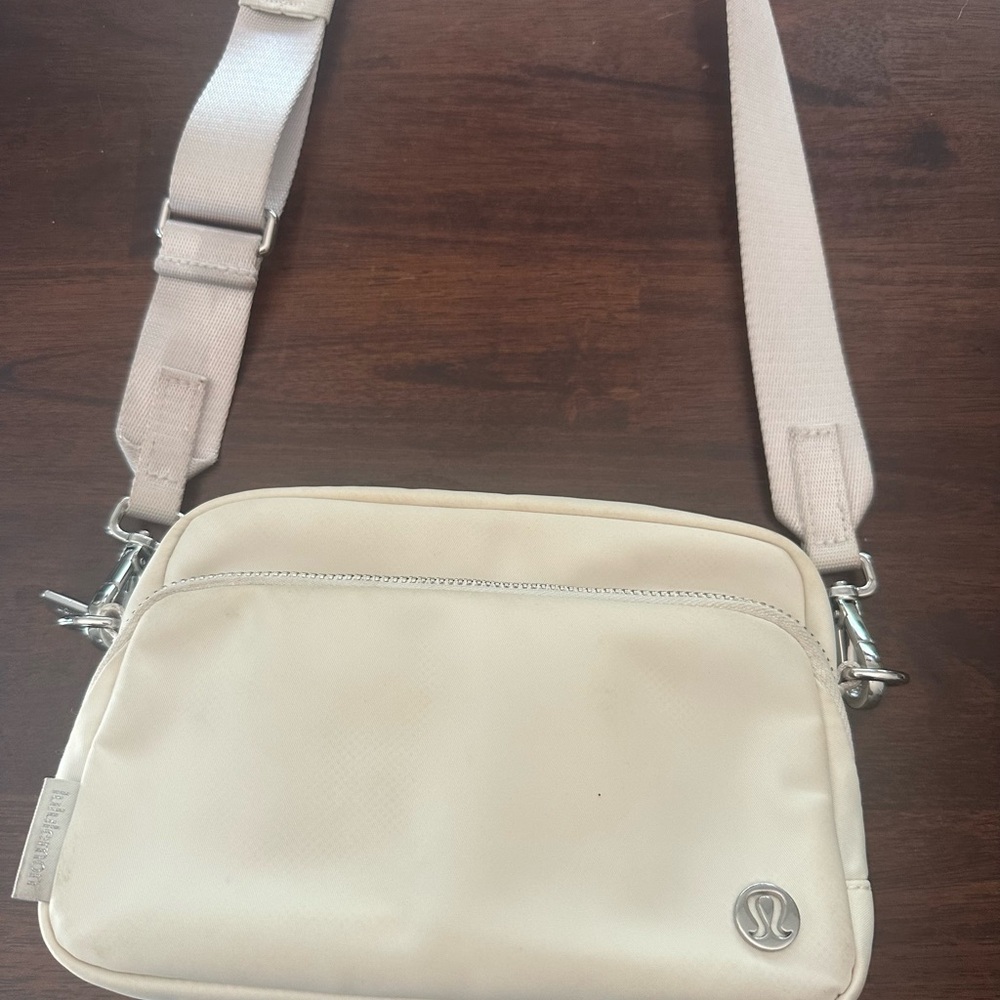 Lululemon Cream Crossbody Bag